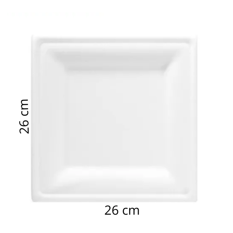 Platos plástico redondos Ø22 cm blancos - 100 unidades - RETIF